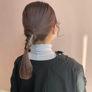 ロング ヘアアレンジ レイヤーカット/ ハイトーンchimiのヘアスタイル