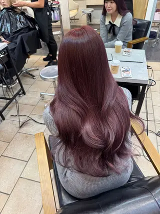 ロング 渋谷/ブリーチなし カラー/ひなののヘアスタイル