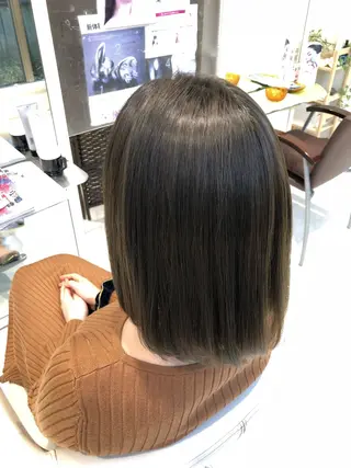 ミディアム 福元 保雄のヘアスタイル
