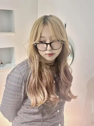 ロング カラー EDAME熊谷☘️ クラカミ レンのヘアスタイル