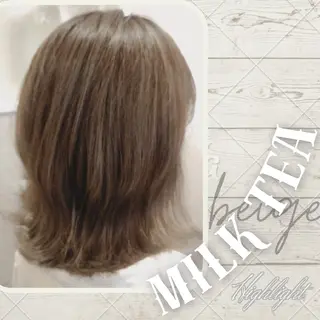 ミディアム カラー GR 髪質改善トリートメント×ヘッドスパ【ジーアール】所属・🌺中村🌺毎日楽し くなる髪をご提案✨のヘアスタイル