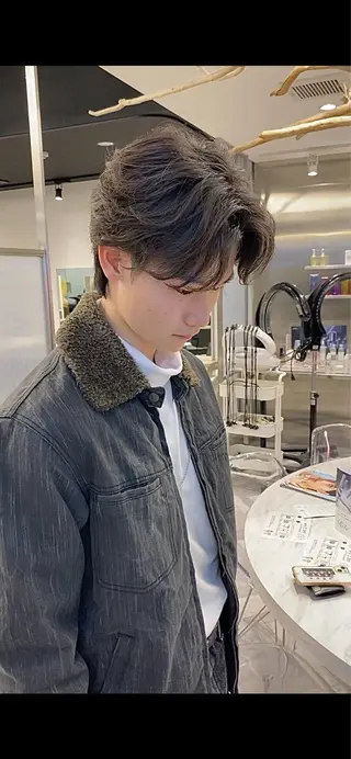 パーマ メンズ シャドウパーマ/ ルーズパーマ/メンズのヘアスタイル