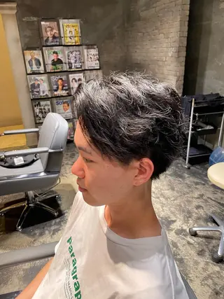 ショート メンズ アレクサンドルオブカラーズ金沢所属・喜多 伯斗のヘアスタイル