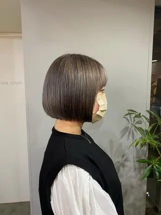 ショート カラー ヘアアレンジ ボブ /ニュアンス/ satomi🧸💖のヘアスタイル