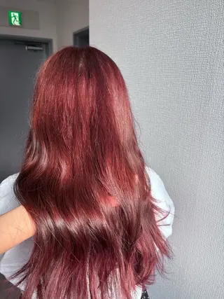 ロング カラー 韓国/うる艶カラー 💍ayana💍のヘアスタイル