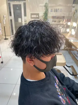 ミディアム パーマ メンズ 本厚木|縮毛矯正/ 酸性スト専門サロンのヘアスタイル