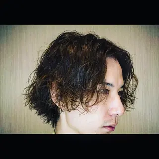 カラー パーマ メンズ 💈大人の渋髪💈 店長　大橋侑弥のヘアスタイル