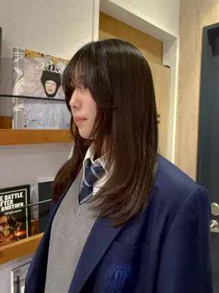 セミロング 暖色カラー/パーマ /AKIR‎A🌝のヘアスタイル