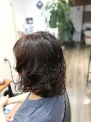 パーマ ミディアム 北林 弘展のヘアスタイル