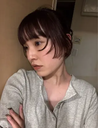 ロング カラー デザインカット/ パーマ/nanaのヘアスタイル