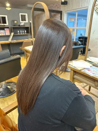 ロング カラー 荻野 翔太朗のヘアスタイル