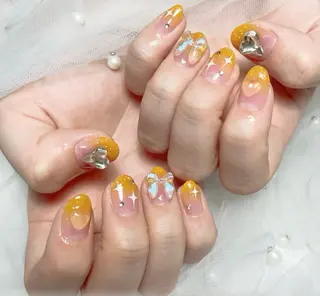 ネイル 🎀藤沢ガーリーネイ ル/長さ出し🎀のネイルデザイン