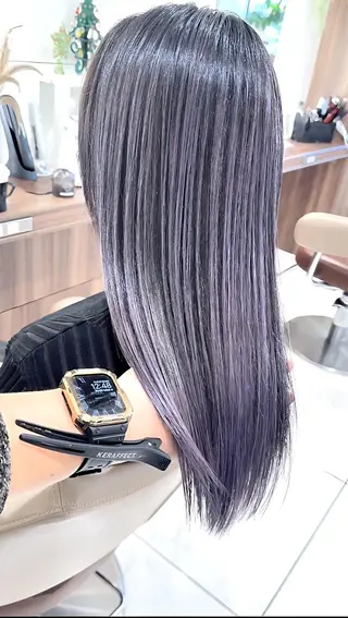 ロング カラー 渡邊楓果/髪質改善 ブリーチ/カラーのヘアスタイル