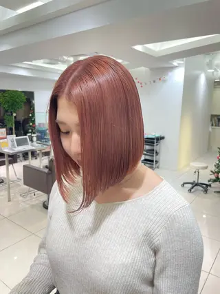 ミディアム カラー 小池 夏生のヘアスタイル