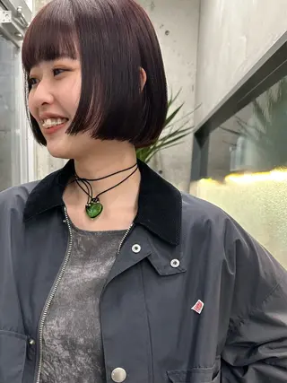 ショート カラー ボブ/似合わせカット /ニュアンスカラーのヘアスタイル