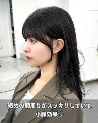 セミロング カラー メンズ 前髪顔まわりカット 🌈中村海聖のヘアスタイル