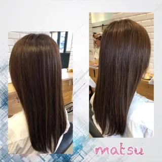 ロング MATSU 🌟韓国🇰🇷のヘアスタイル