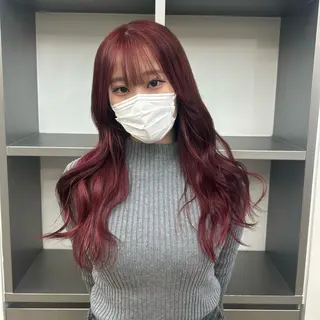 セミロング カラー ✨うる艶/ブリーチ✨ 𝓡𝒖𝓷𝐚💋のヘアスタイル