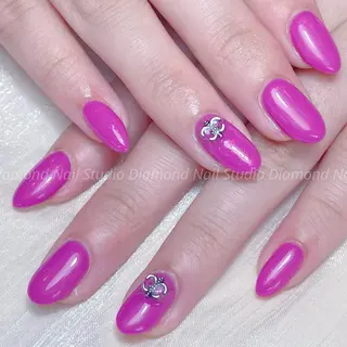 ロング diamond ♥のネイルデザイン