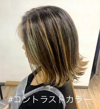 ミディアム カラー 村上 貴徳のヘアスタイル