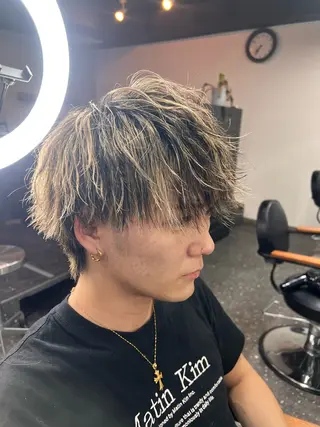 カラー メンズ メンズカット✂️山下 吉祥寺/透明感カラーのヘアスタイル