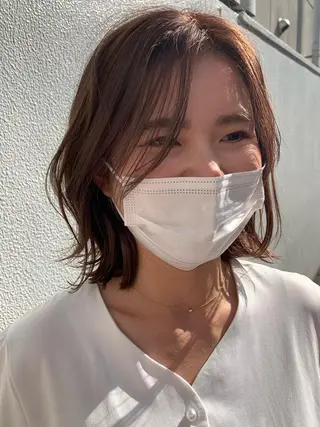 ミディアム 落合 妙佳のヘアスタイル