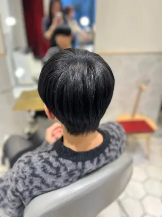 ショート カラー メンズ 栄/透明感ツヤカラー /Kahoのヘアスタイル