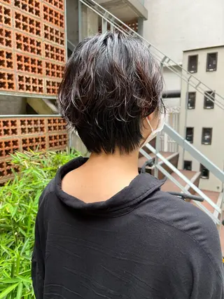 ショート パーマ ショートカット無料/ 小顔ショートのヘアスタイル