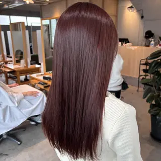 ロング りあの🎀 /暖色カラー🍒のヘアスタイル