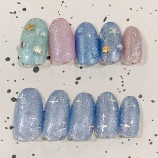 セミロング カラー パーマ ヘアアレンジ メンズ キッズ ネイル マツエク・マツパ アイブロウ Salon Ｋのネイルデザイン