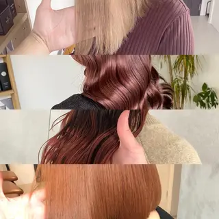 ミディアム 難波/心斎橋/ボブ/ 髪質改善/ハイトーンのヘアスタイル