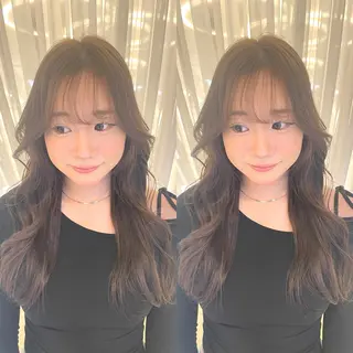 ロング カラー ブリーチ無しダブル カラー🦕まどかのヘアスタイル