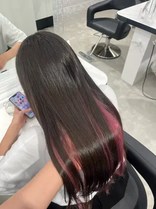 ロング カラー みう/仙台/暖色/ 艶髪/顔周りカット/のヘアスタイル