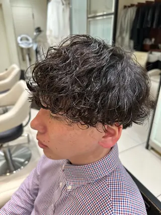 パーマ メンズ 🍀メンズパーマ職人 池袋🍀Yuraのヘアスタイル