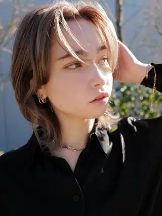 ミディアム 小顔カット/髪質改善 /  店長 河井雄貴のヘアスタイル