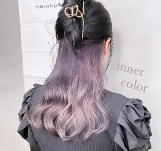 ロング カラー 透明感カラー× 小顔カット♡ヒデさんのヘアスタイル