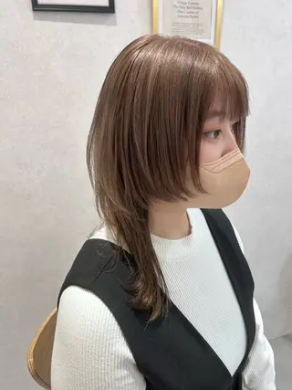 セミロング mao艶カラー🎀 カット/お洒落ヘアのヘアスタイル
