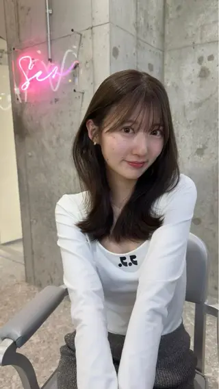 ミディアム カラー Hello by Sea所属・髪質改善/縮毛矯正 /レイヤー/宮崎直弥のヘアスタイル