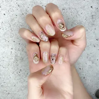 セミロング カラー パーマ ヘアアレンジ メンズ キッズ ネイル マツエク・マツパ Salon Ｋのネイルデザイン