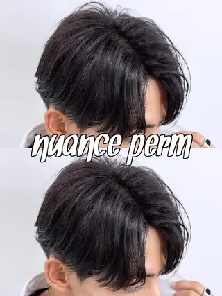 ショート パーマ メンズ パーマ/ダブルカラー ブリーチ⭐️海斗のヘアスタイル