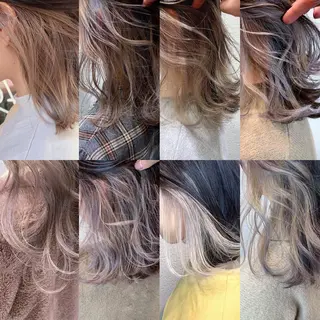 ミディアム カラー 横山 菜摘のヘアスタイル