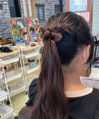 ロング 下村 和香奈のヘアスタイル