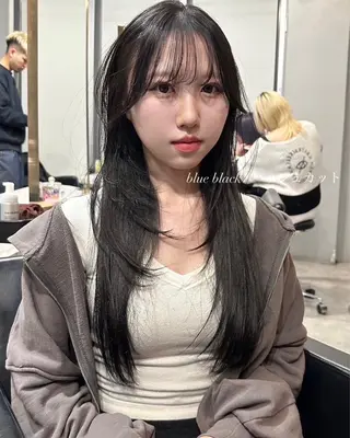 ロング カラー 🫧🇰🇷韓国ヘア レイヤー🐺Yutaのヘアスタイル