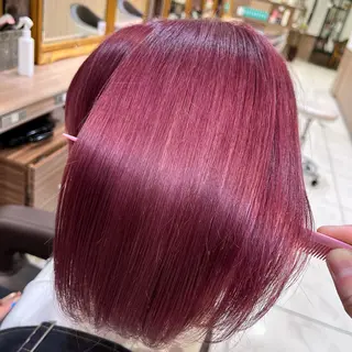 ミディアム 長尾菜々美🐰 ／ハイトーンカラーのヘアスタイル