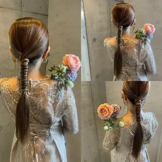 ロング ヘアアレンジ Reve  resort所属・美髪× ヘアセット✨Araiのヘアスタイル