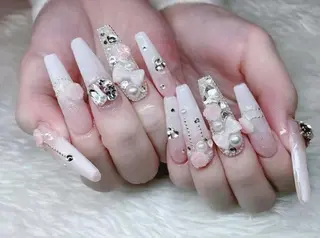 ロング カラー Bling Salonのネイルデザイン