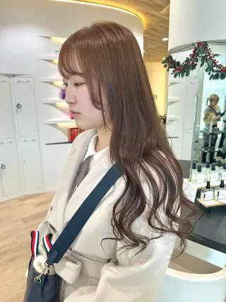ロング カラー 垢抜け/レイヤー/ ハイトーン/アスナのヘアスタイル