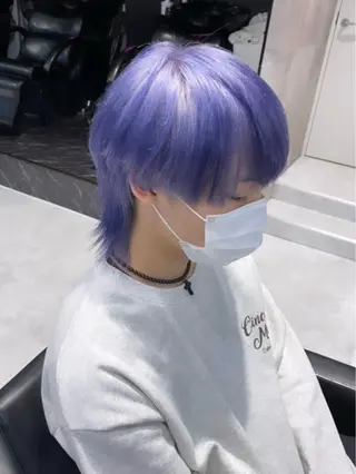 カラー メンズ 💛ムラ修正ブリーチ 💛YUUのヘアスタイル