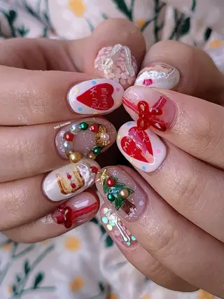 ネイル 3dパーツ/流行り 👧shushu❤️のネイルデザイン