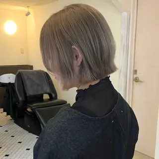 ショート カラー Yurika🕯️ 透明感カラー/ボブのヘアスタイル